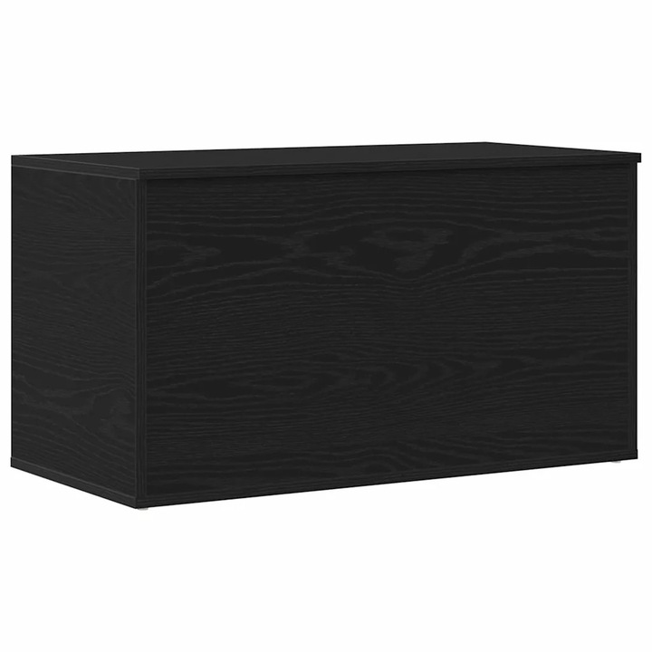 Cutie de depozitare vidaXL, Stejar Negru 84 x 42 x 46 cm Lemn compozit
