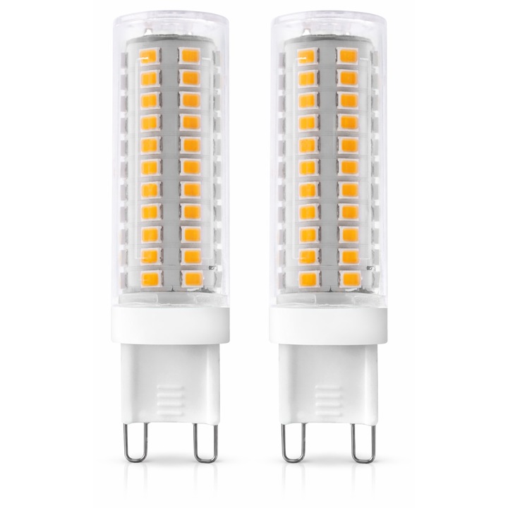 Bec Led G9 8W (60W ) SET 2 Becuri lumina Calda 3000K luminozitate 800lm IP20 Century Italia
