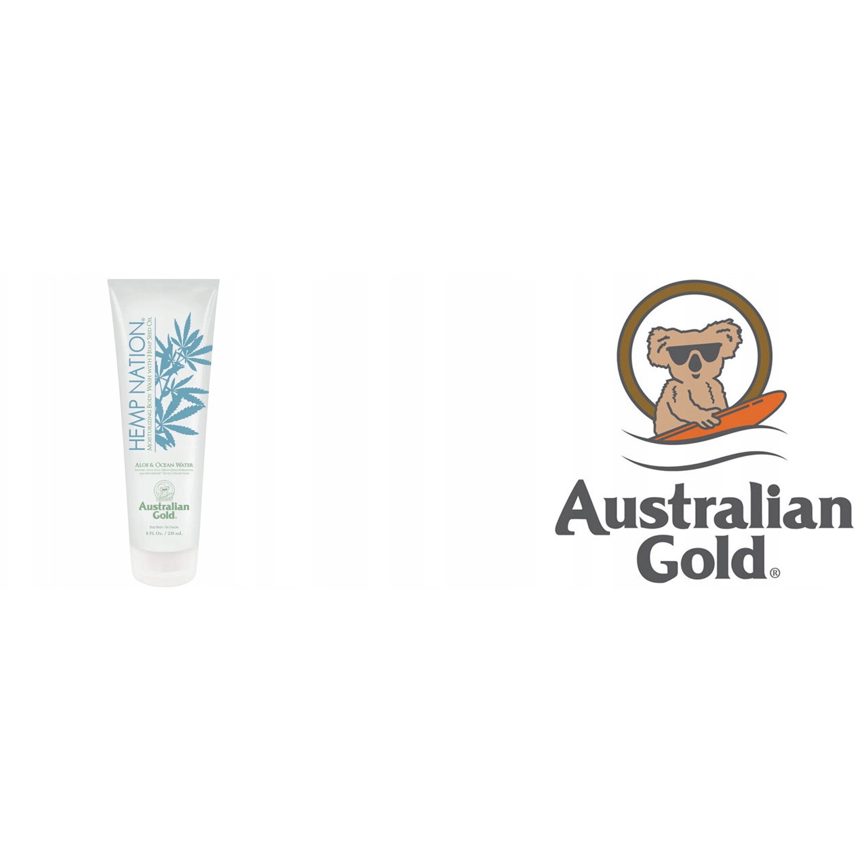 Gel de dus Australian Gold Hemp Nation aloe vera, apa oceanica, 235 ml -  eMAG.ro