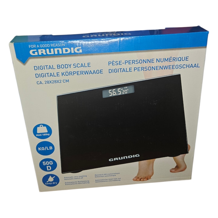 Cantar digital Grundig max 180 kg, negru