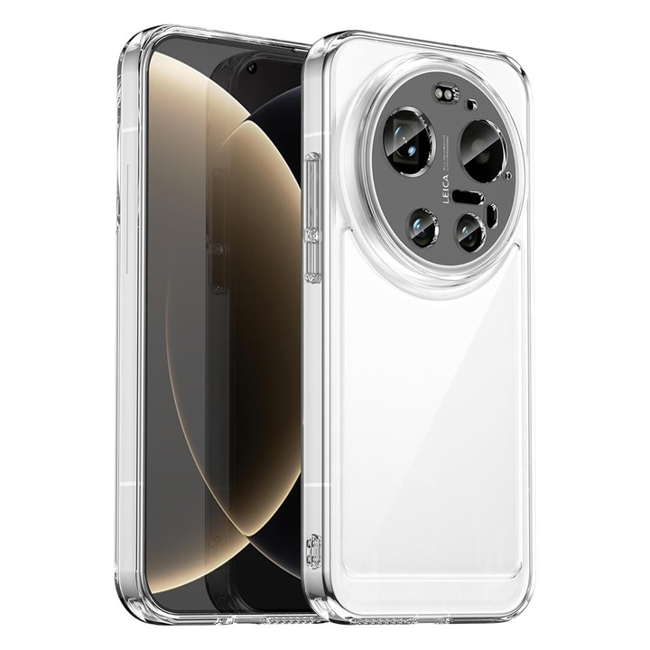 Husa TPU High Clear pentru Xiaomi 17 Ultra, Diamond Design, Lightweight Bumper Case, Shock Absorption, Unique Long-lasting Anti-Yellowing Tech, Transparenta
