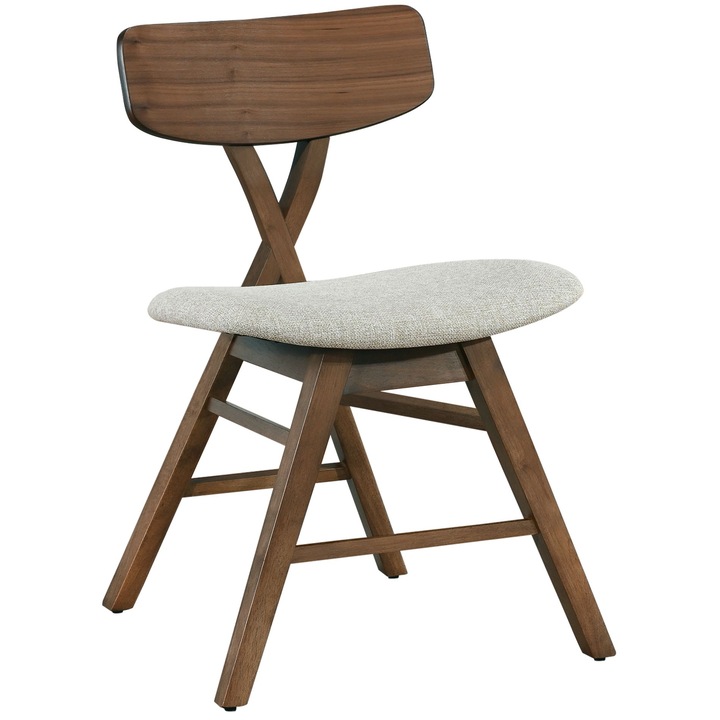 Scaun din lemn Selsey Loomens, maro/bej, 77,5x51x58,5cm