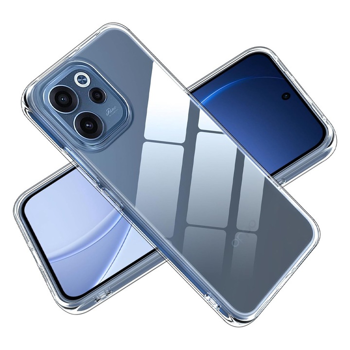 Husa TPU High Clear за Oppo Reno15 F / Reno15 FS 5G, Diamond Design, Лека броня, Амортизация, Уникална дълготрайна технология против пожълтяване, Прозрачна