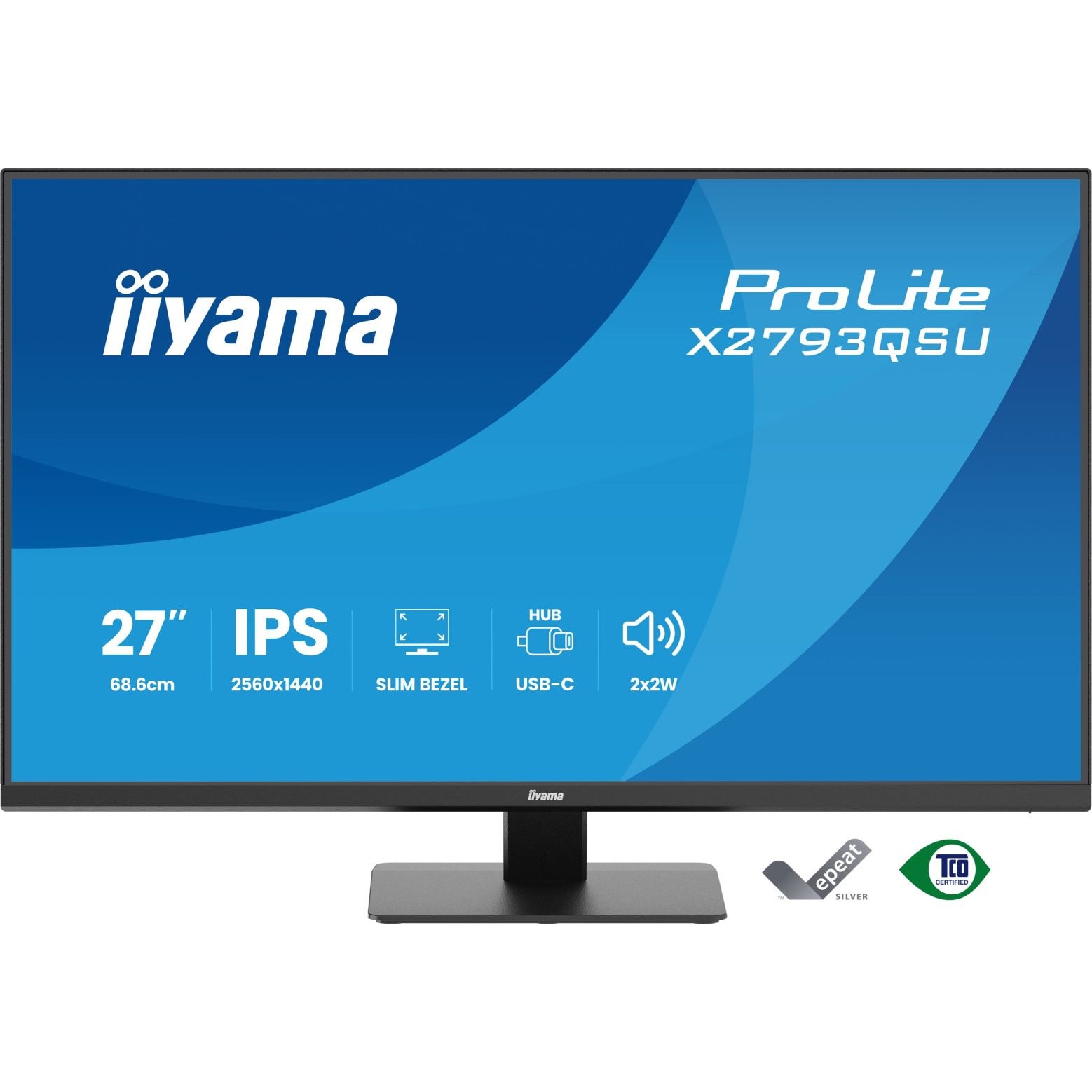 Monitor IIYAMA ProLite X2793QSU-B1, QHD 2560x1440, 75Hz, Negru, 27 Monitor IIYAMA ProLite X2793QSU-B1, QHD 2560x1440, 75Hz, Negru, 27