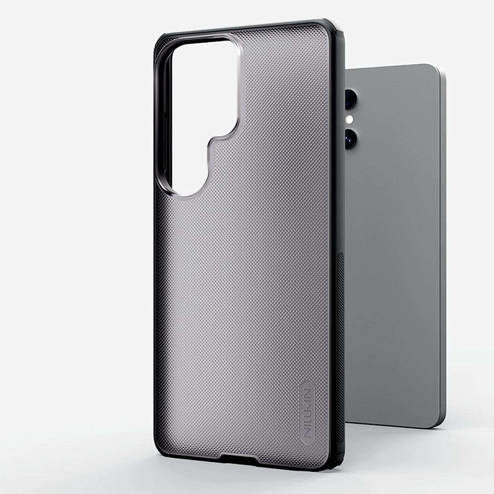 Carcasa Nillkin Super Frosted Shield Pro compatibila cu Samsung Galaxy S26 Ultra, Transparent / Negru