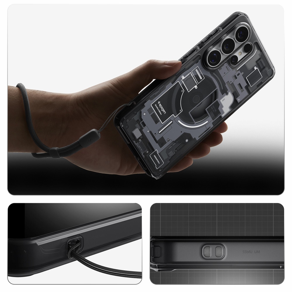 Carcasa Spigen Ultra Hybrid Mag cu MagSafe compatibila cu Samsung Galaxy S26 Ultra, Zero One Black