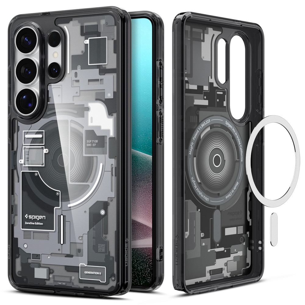 Carcasa Spigen Ultra Hybrid Mag cu MagSafe compatibila cu Samsung Galaxy S26 Ultra, Zero One Black