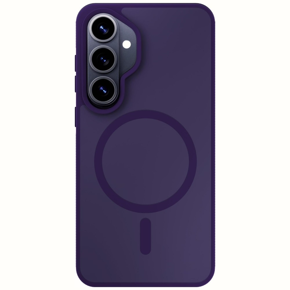 Carcasa 3MK Smoke MagCase, Violet fumuriu, TPU + Policarbonat, cu suport, compatibilă cu Samsung Galaxy S26