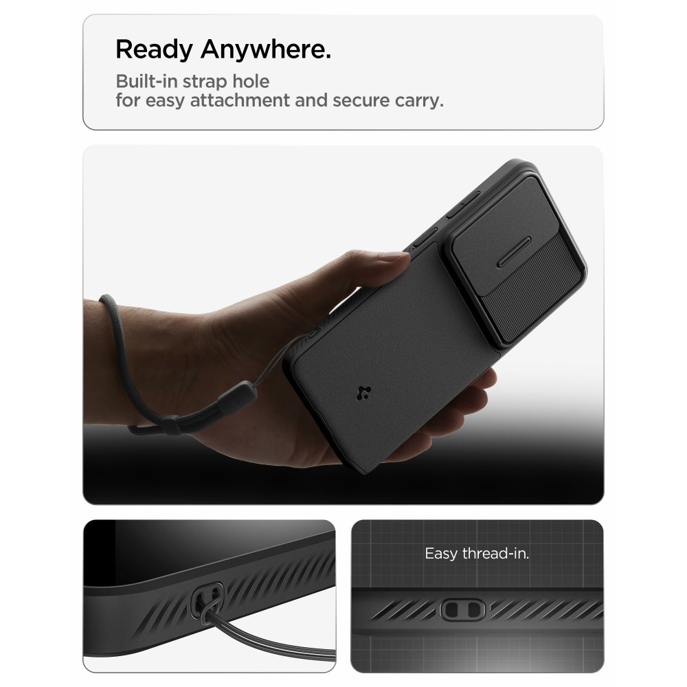 Carcasa Spigen Optik Armor compatibila cu Samsung Galaxy S26 Ultra, Negru
