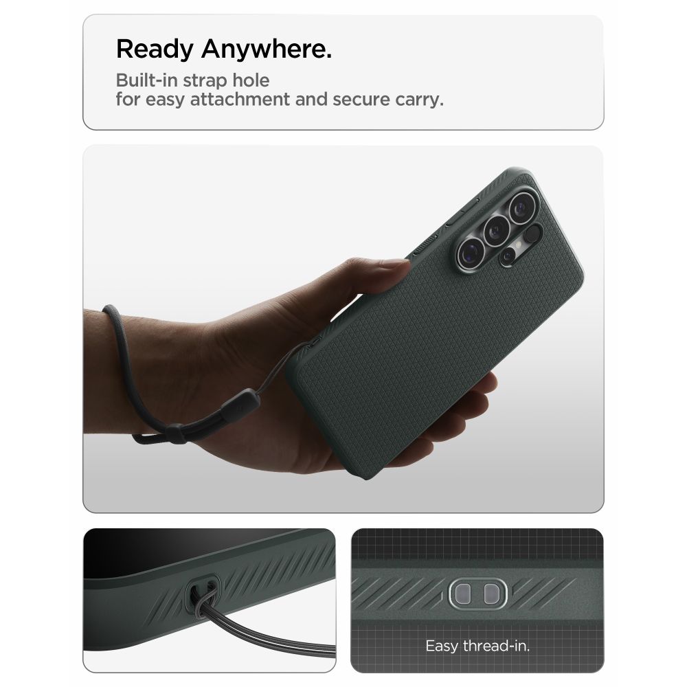 Carcasa Spigen Liquid Air Mag cu MagSafe compatibila cu Samsung Galaxy S26 Ultra, Abyss Green