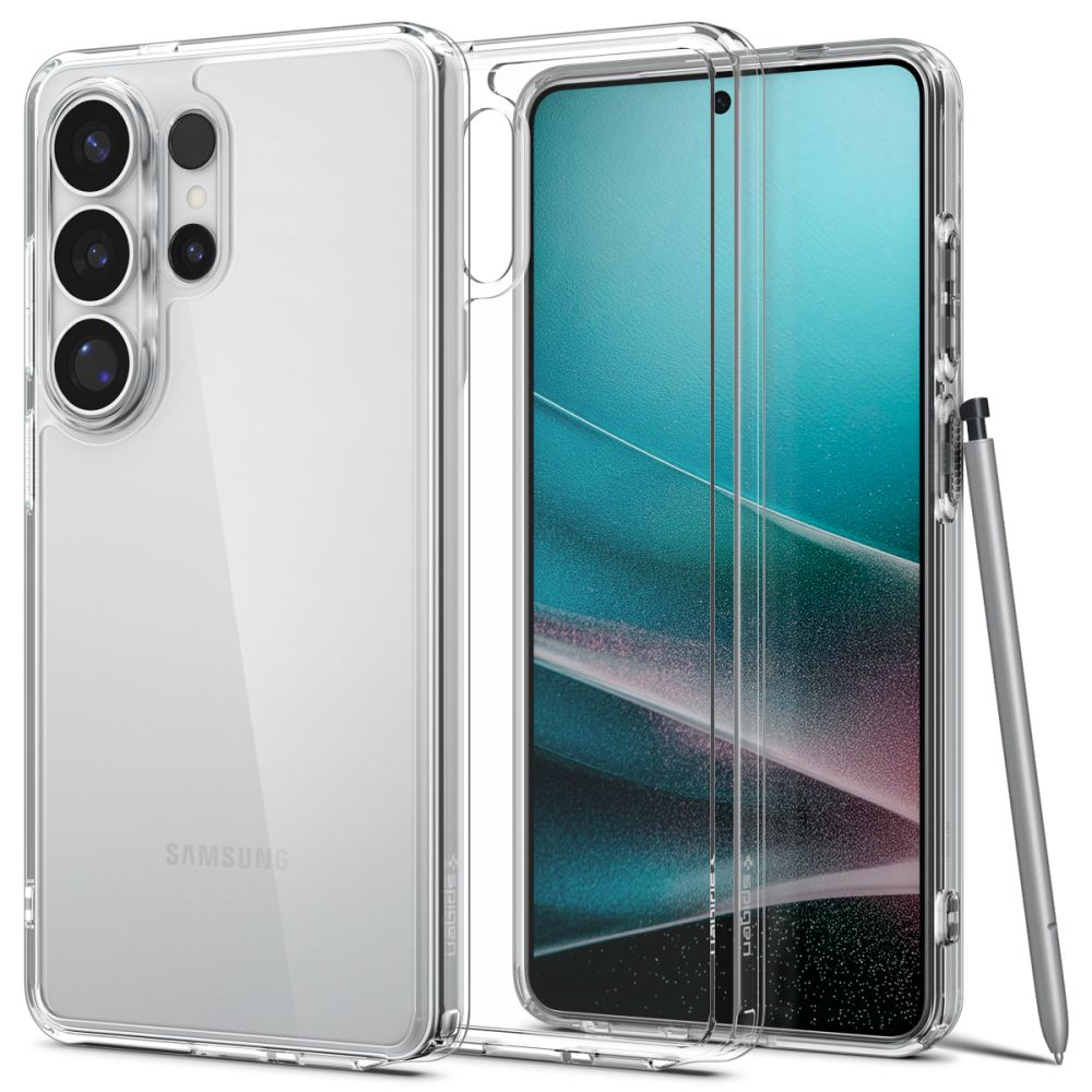 Carcasa Spigen Ultra Hybrid, transparent, TPU si policarbonat, pentru Samsung Galaxy S26 Ultra