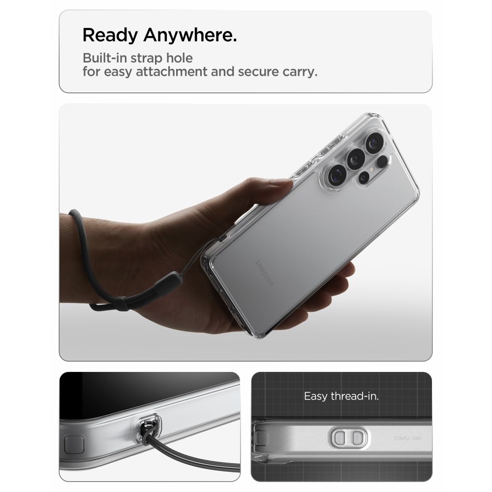 Carcasa Spigen Ultra Hybrid, transparent, TPU si policarbonat, pentru Samsung Galaxy S26 Ultra