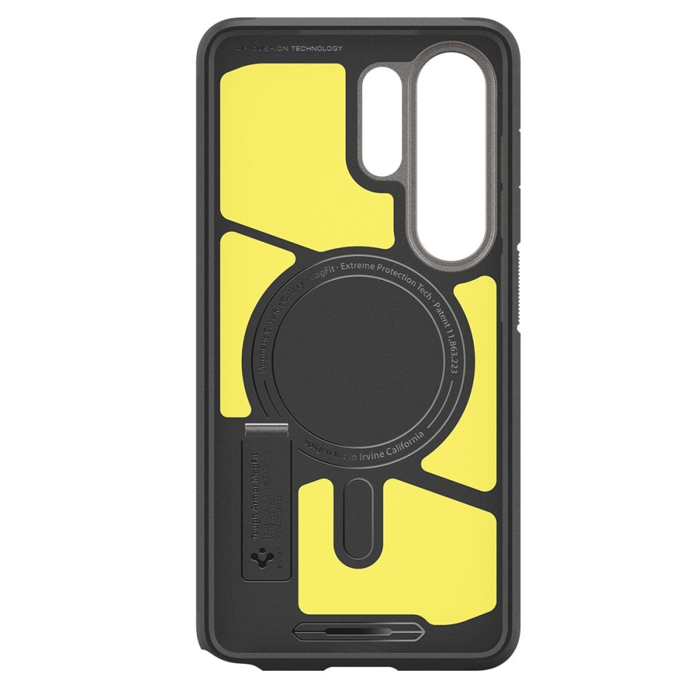 Carcasa Spigen Tough Armor Mag, Gunmetal, hibrid PC + TPU, protecție militară, pentru Samsung Galaxy S26 Ultra
