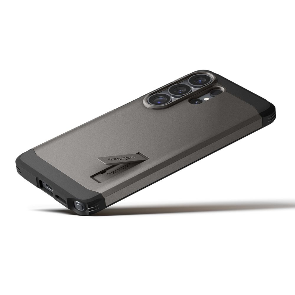 Carcasa Spigen Tough Armor Mag, Gunmetal, hibrid PC + TPU, protecție militară, pentru Samsung Galaxy S26 Ultra