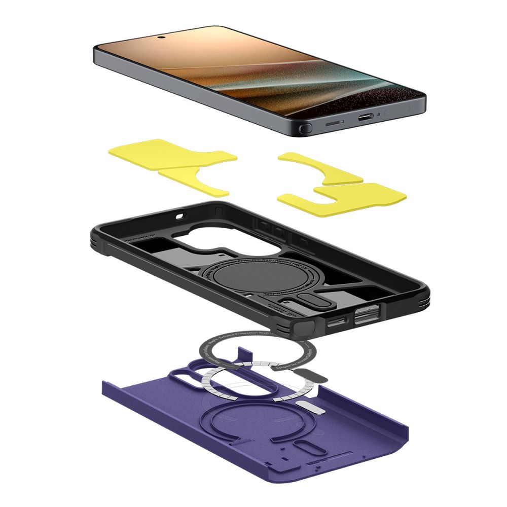 Carcasa Spigen Tough Armor Mag cu MagSafe compatibila cu Samsung Galaxy S26 Ultra, Ash Violet