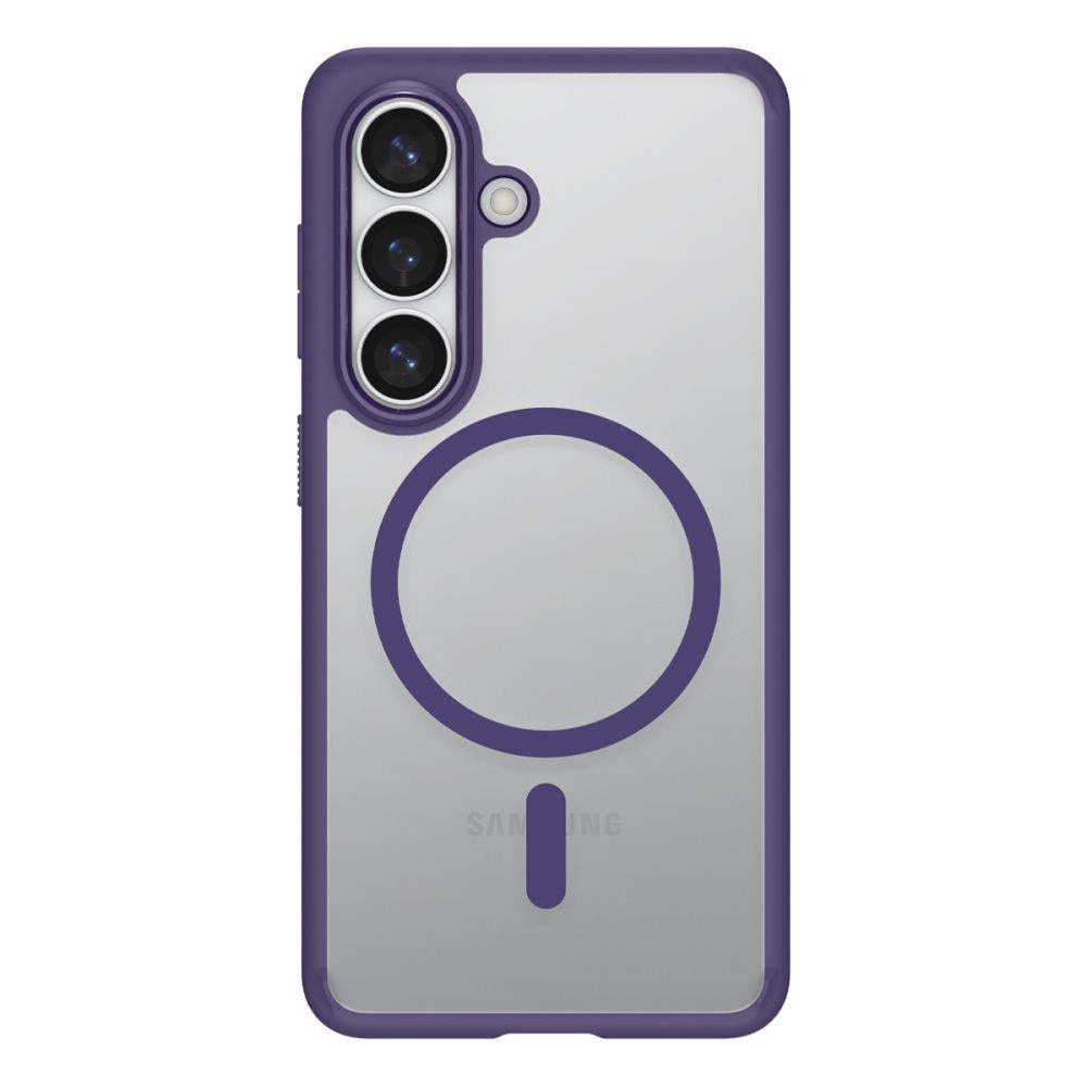 Carcasa Spigen Ultra Hybrid Mag MagSafe pentru Samsung Galaxy S26, Transparent / Mov, hibrid TPU + policarbonat, profil subtire