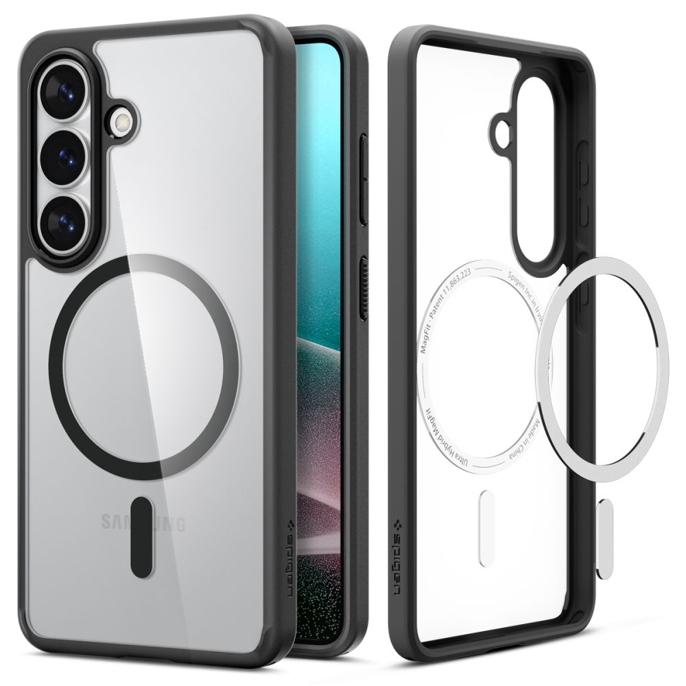 Carcasa Spigen Ultra Hybrid MagSafe, Transparent/Negru, Samsung Galaxy S26