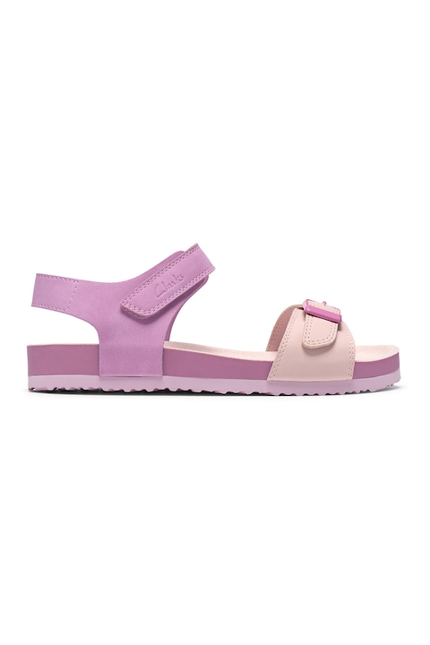 Clarks, Сандали Bali с велкро, Светлорозов