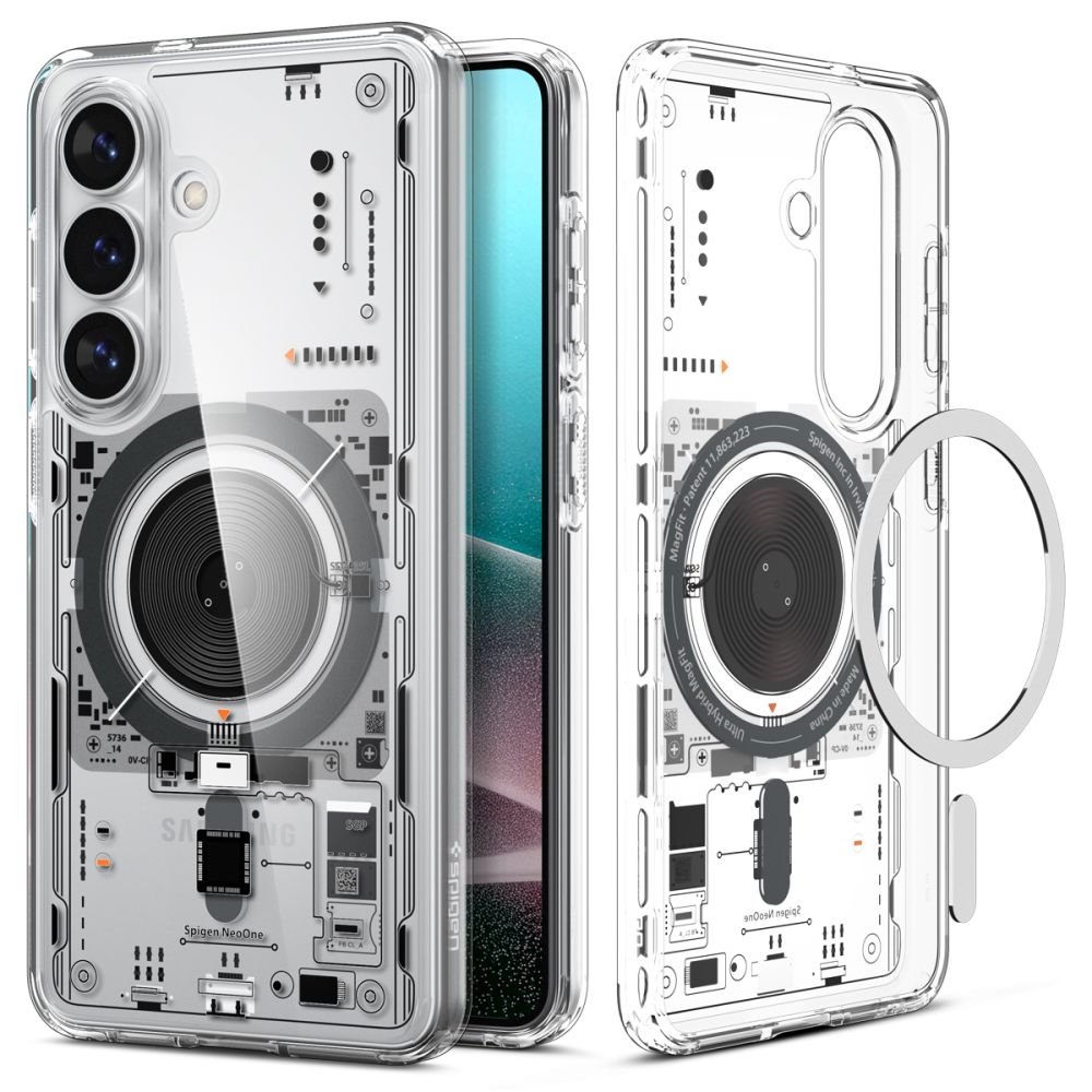 Carcasa Spigen Ultra Hybrid Mag MagSafe, Neo One, pentru Samsung Galaxy S26 Plus, hibrid TPU + policarbonat, colturi intarite