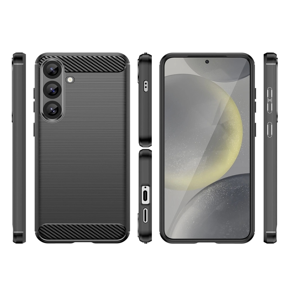 Carcasa Carbon Case compatibila cu Samsung Galaxy S26, Negru