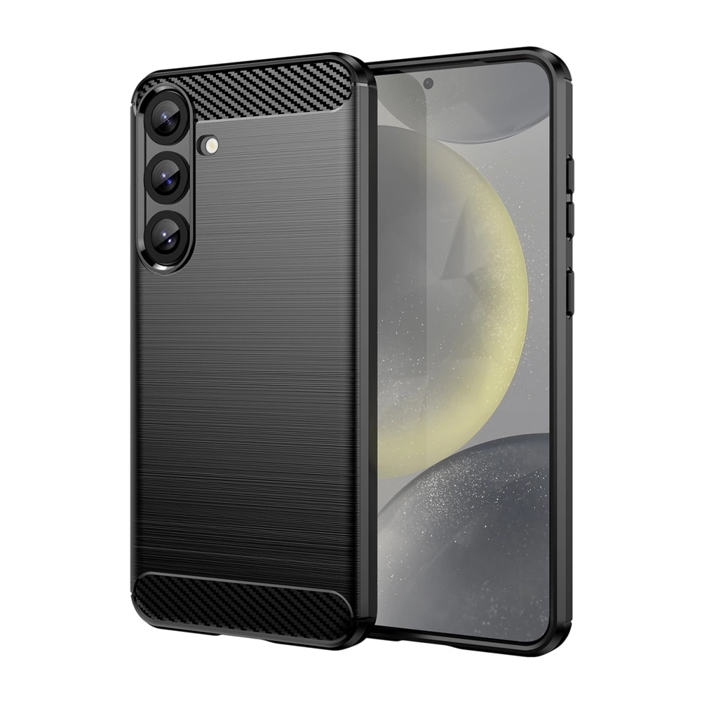 Carcasa Carbon Case compatibila cu Samsung Galaxy S26, Negru