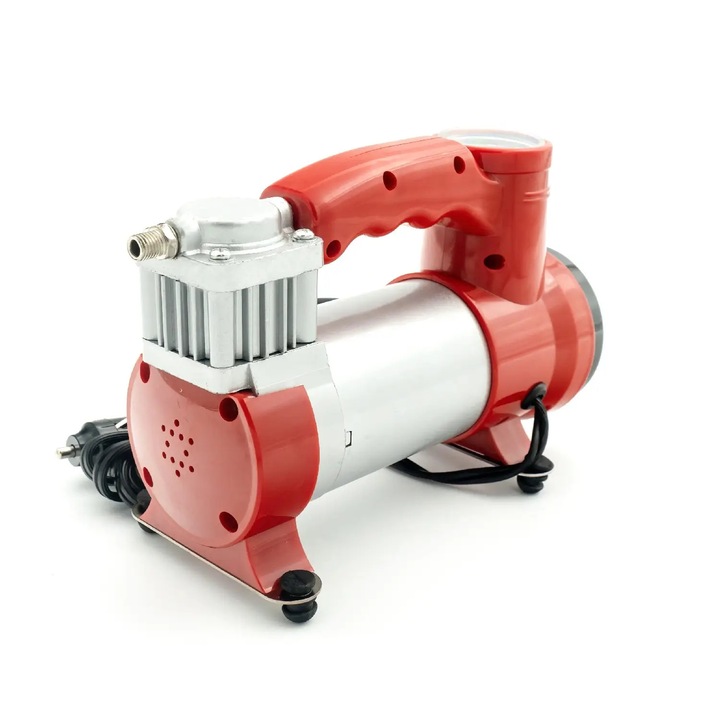 CARGUARD COM001 12V autós kompresszor, 30L/perc, 150PSI, fémházzal, elülső LED-del