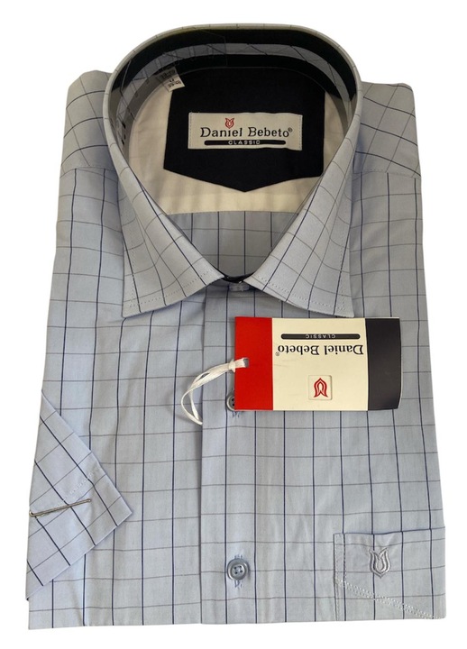 Férfi hosszú ujjú ing, kék szín, 39-40 méret, pamut-poliészter anyag