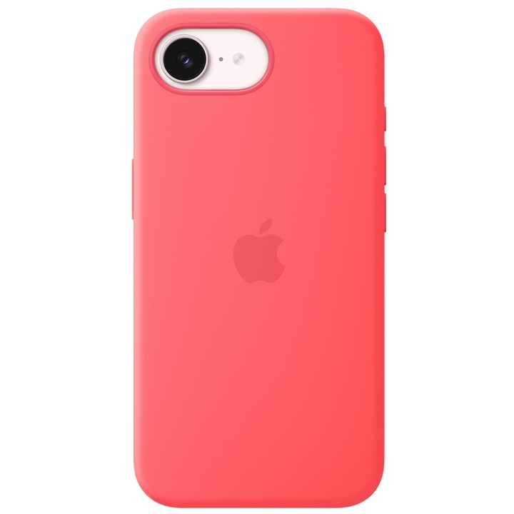 Husa de protectie Apple Silicone Case with MagSafe pentru iPhone 17e, Bright Guava
