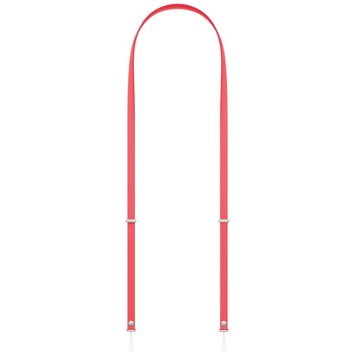 Snur Apple Crossbody Strap, Bright Guava