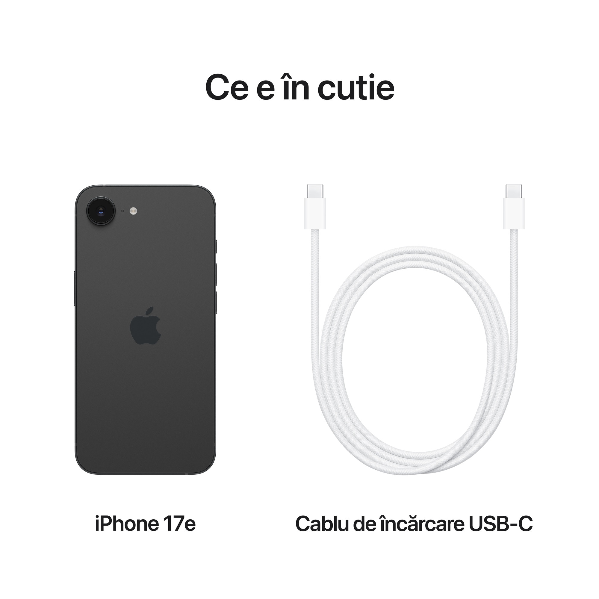 Telefon mobil Apple iPhone 17e, 256 GB, 5G, Black - eMAG.ro