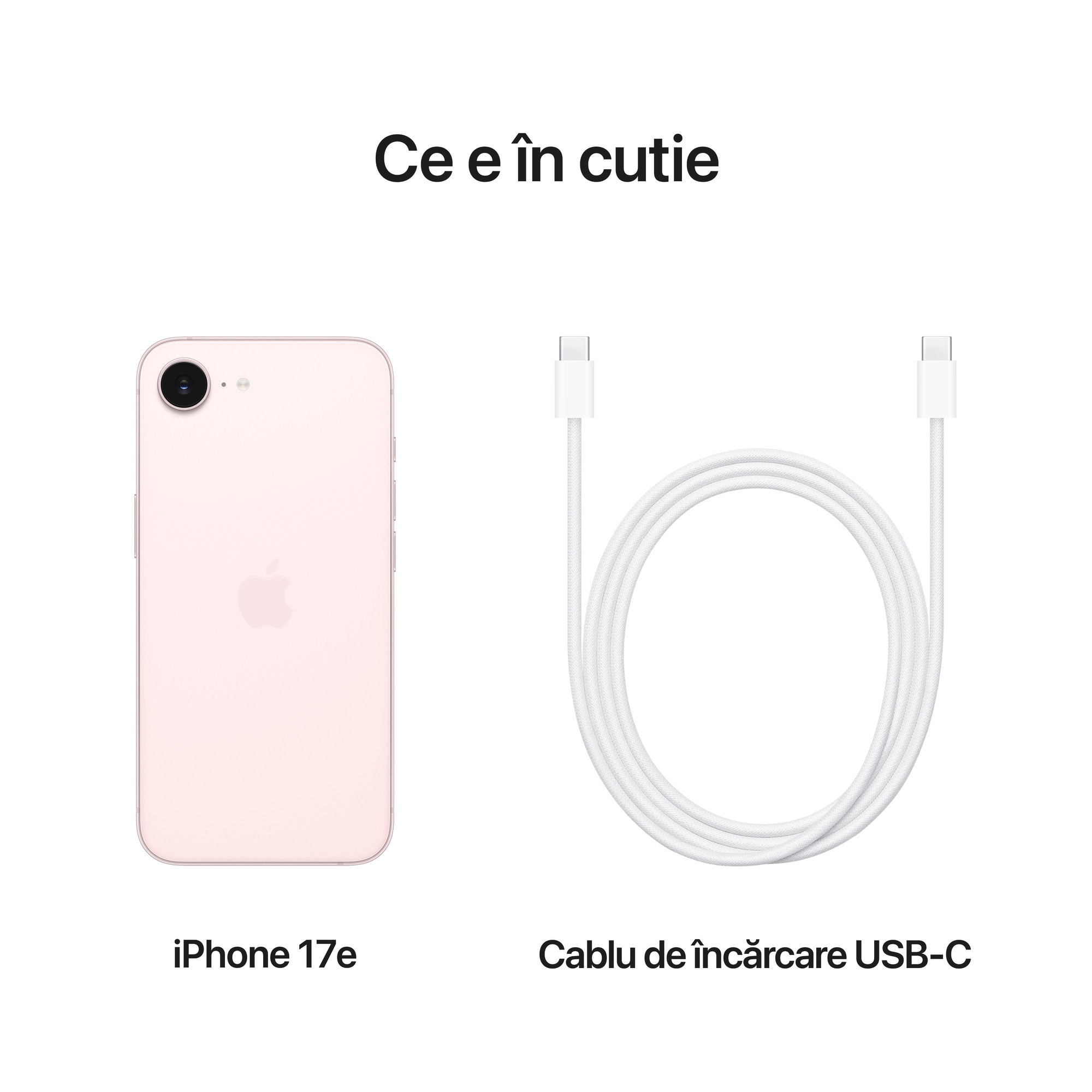 Telefon mobil Apple iPhone 17e, 256 GB, 5G, Soft Pink - eMAG.ro