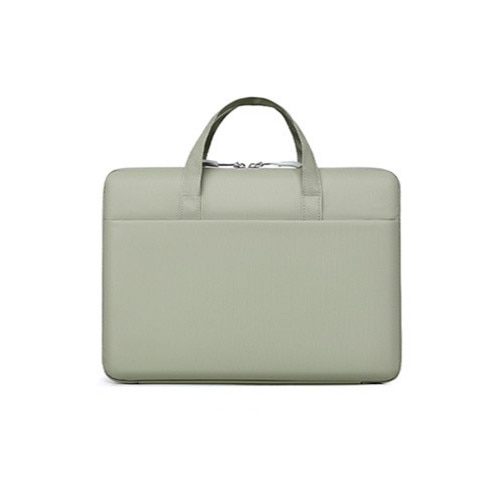 Geanta pentru laptop, Aiorber, 14 inch, design cu deschidere completa la 180°, 3 compartimente, rezistenta la stropire, maner de transport, rezistenta la abraziune, 37 x 37 x 26 cm, verde