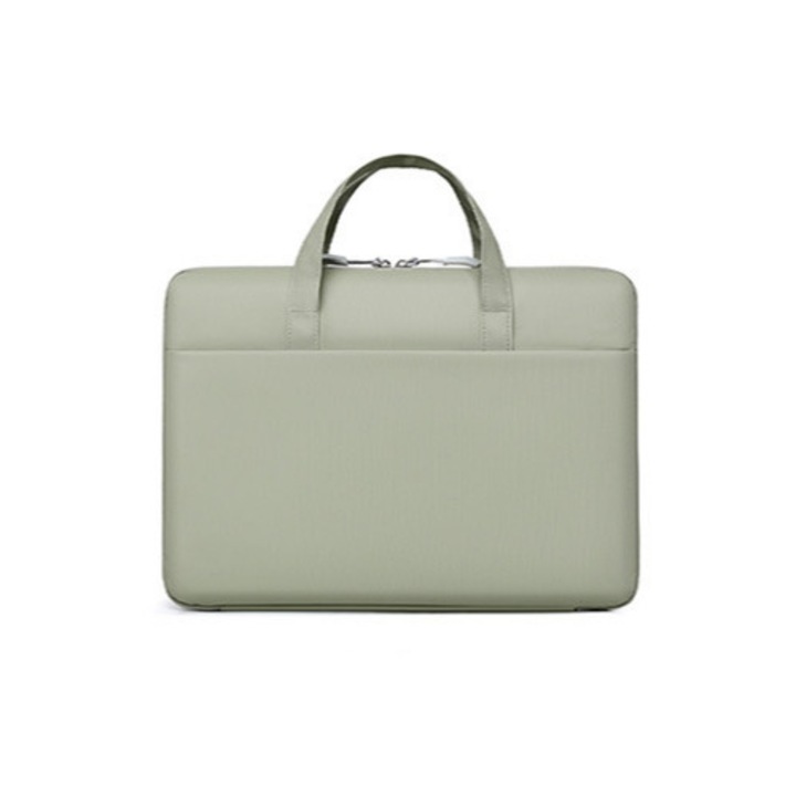 Laptoptáska, Aiorber, 14 hüvelyk, 180°-ban nyitható kialakítás, 3 rekesz, fröccsenésálló, hordozófül, kopásálló, 37 x 37 x 26 cm, zöld