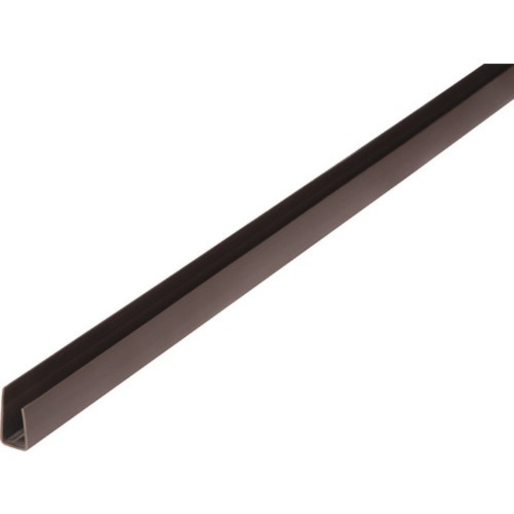 U profil lambériához, Sunny Plast, sötétbarna, 3 m