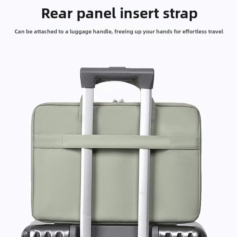 Geanta pentru laptop, Aiorber, 14 inch, design cu deschidere completa la 180°, 3 compartimente, rezistenta la stropire, maner de transport, rezistenta la abraziune, 37 x 37 x 26 cm, negru