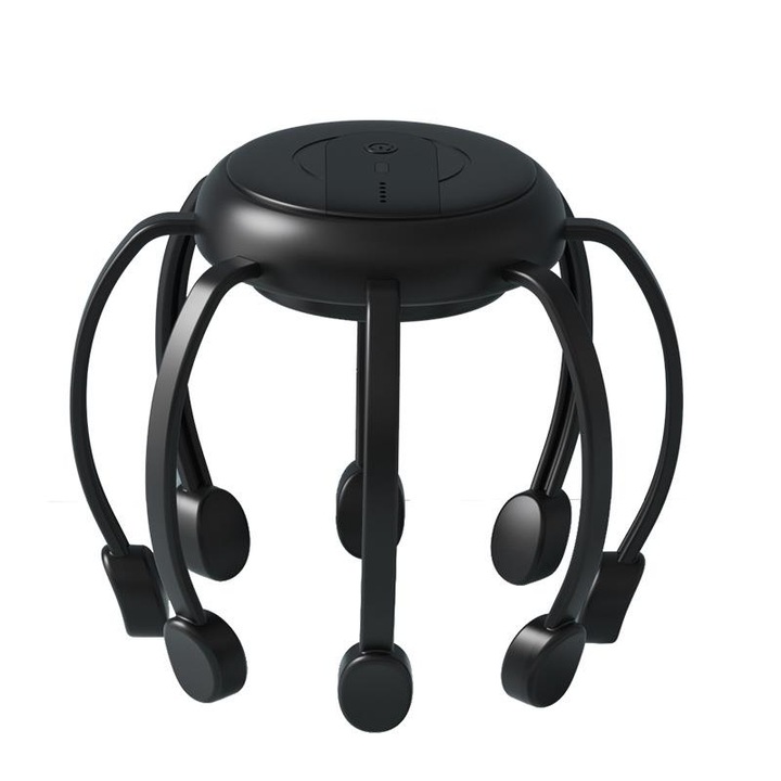 Aparat de masaj pentru scalp, 8 gheare de masaj din silicon, vibratie de inalta frecventa, portabil, reincarcabil USB