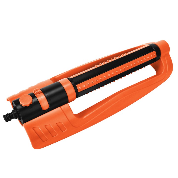 Aspersor oscilant Alpha Lawn, 4 in 1, 9-21 duze, 210mp, 49x17x9, 5cm