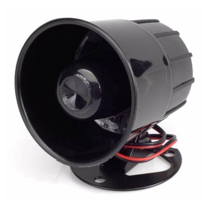 Сирена 12V, постоянен тон, 112 dB, 82x66x75 мм