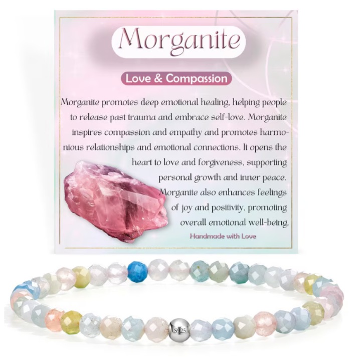 Bratara din cristale naturale, ADAIVIUME, Moss Agate, margele 4 mm, argint 925, 18 cm