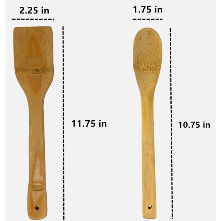 Ustensile pentru Bucatarie, 4/set, din Bamus, 28cm, AdCos