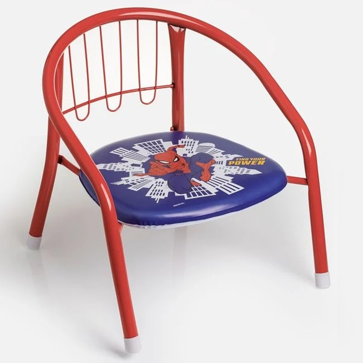 Scaun Metalic pentru Copii Spiderman 36x35x36cm
