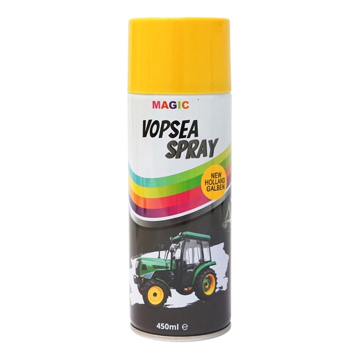 Spray vopsea auto New Holland galben pamantiu 1115m NH 450ml MAGIC