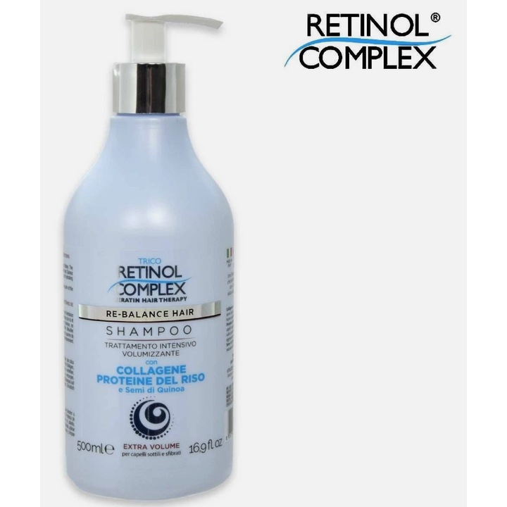 Sampon volumizant Retinol Complex, 500 ml, cu colagen si quinoa, unisex