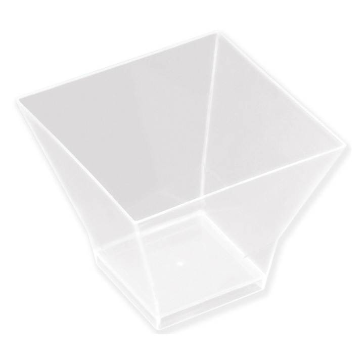 Cupa mica pagoda PS 67x67 mm 120 cc finger food 25 buc / set