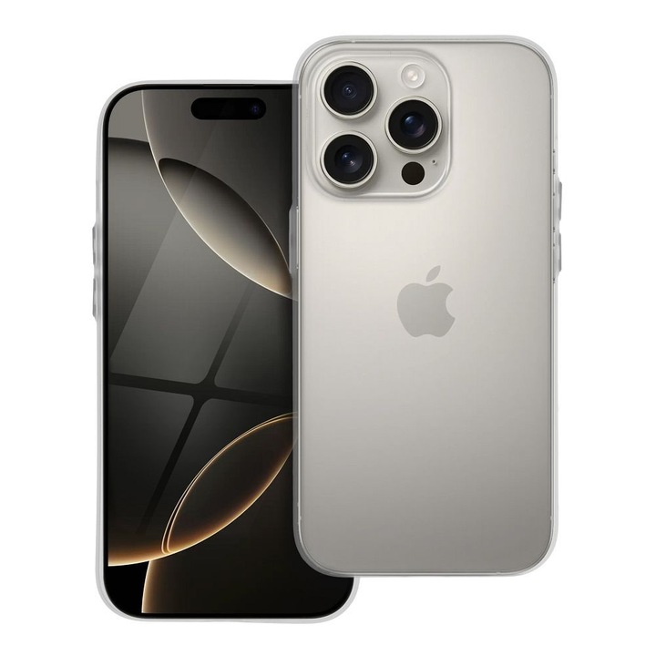 Husa pentru Apple iPhone 17 Pro Max, Ultra Thin Matt, Transparent