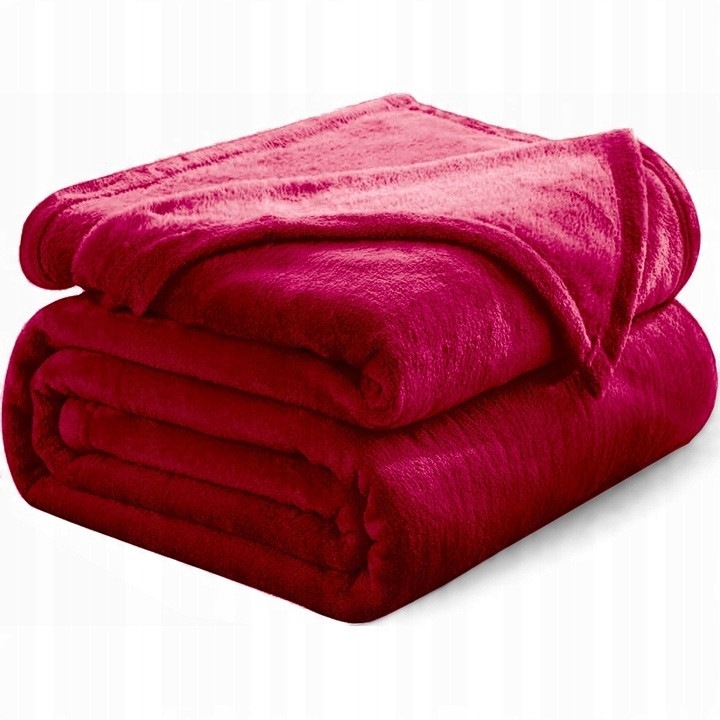 Patura Moale 170x130 Pufoasa Pled Pentru Pat Fotoliu Canapea Cadou Burgund