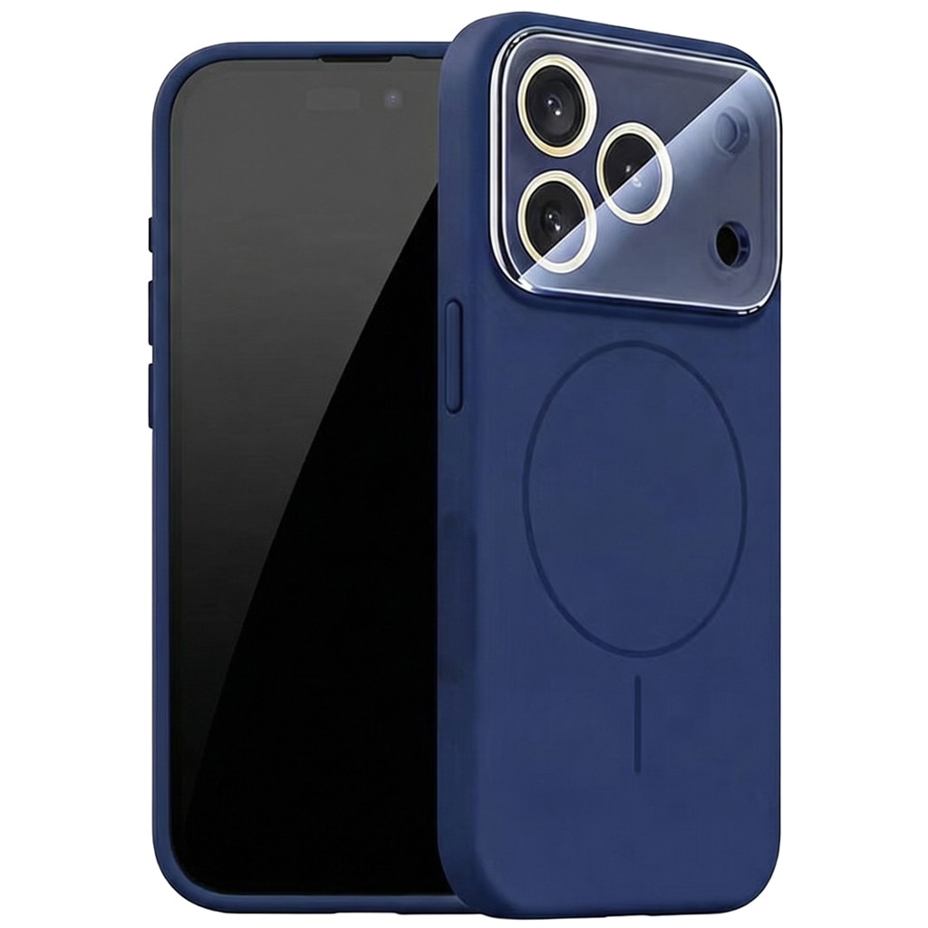 Husa pentru iPhone 16 Pro DaDen MagConverse, MagSafe, Incarcare Wireless, Protectie Camera, Design Slim Mat, Albastru