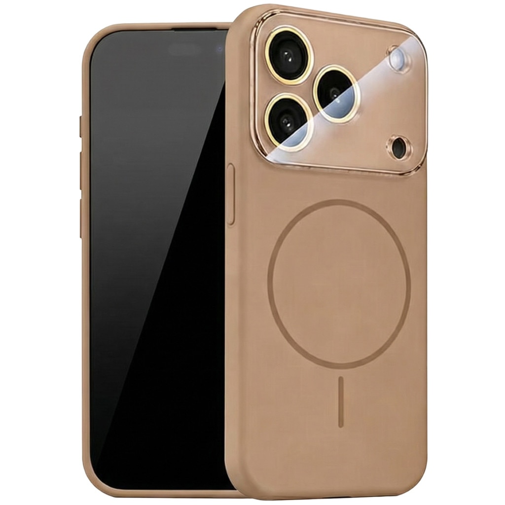 Husa pentru iPhone 16 Pro Max DaDen MagConverse, MagSafe, Incarcare Wireless, Protectie Camera, Design Slim Mat, Maro