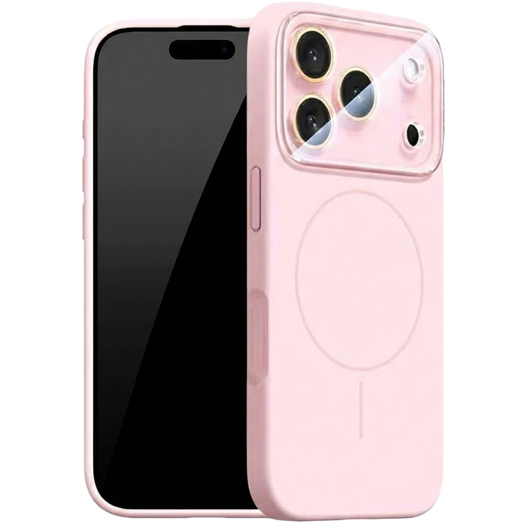 Husa pentru iPhone 13 Pro Max DaDen MagConverse, MagSafe, Incarcare Wireless, Protectie Camera, Design Slim Mat, Roz