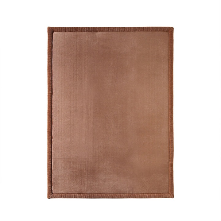 Covor de joaca pentru copii Hakuna Matte, Memory Foam si Catifea, 200 x 150 x 2.5 cm, Antiderapant, OEKO-TEX – Maro